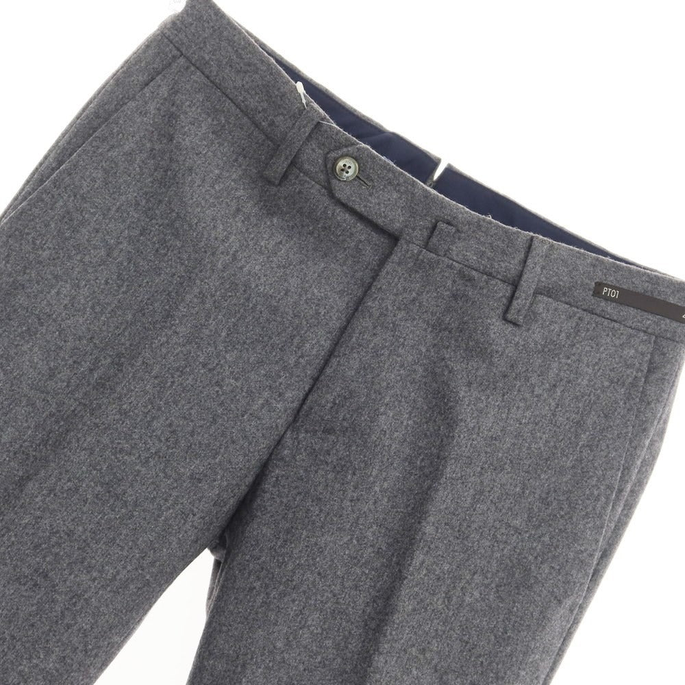 【中古】ピーティーゼロウーノ PT01 ストレッチウール ドレススラックスパンツ グレー【サイズ44】【GRY】【A/W】【状態ランクB】【メンズ】【768989】