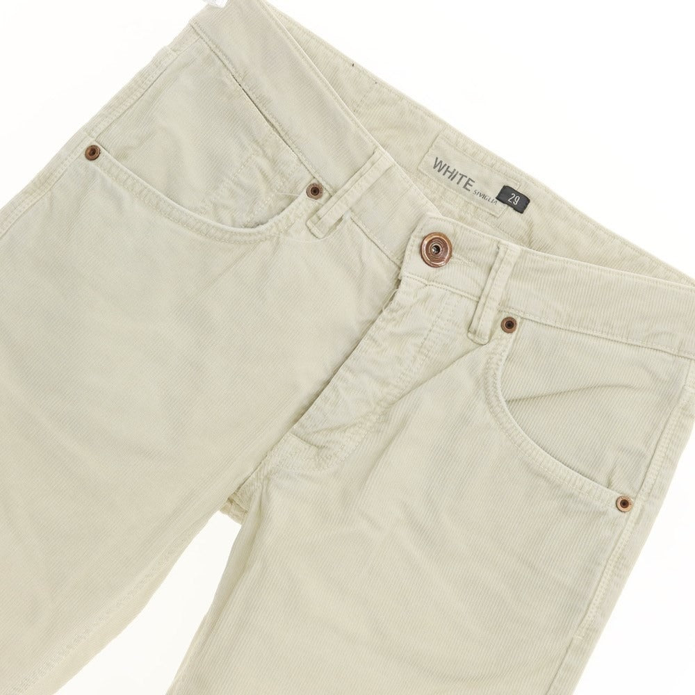 【中古】ホワイトシヴィリア シビリア WHITE SIVIGLIA コットン 細畝 コーデュロイ パンツ ライトサンドベージュ系【サイズ29】【BEI】【S/S】【状態ランクC】【メンズ】【769297】