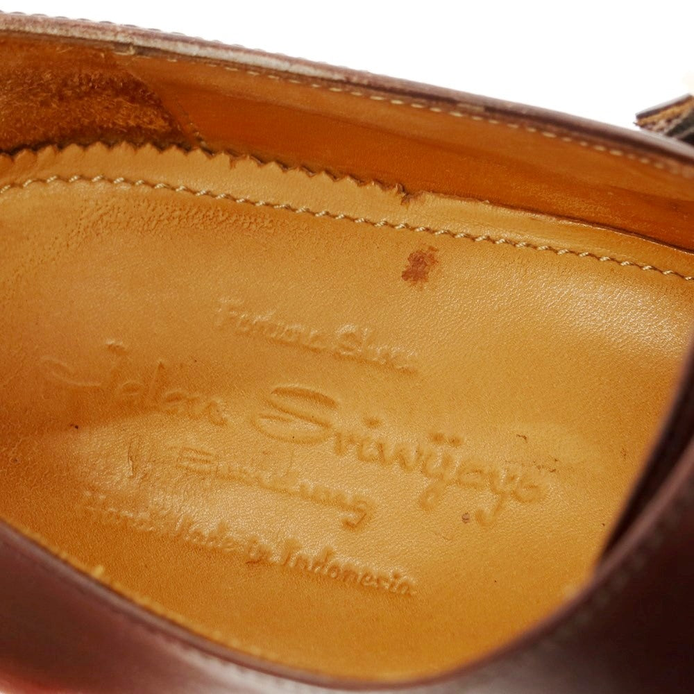 【中古】ジャランスリウァヤ JALAN SRIWIJAYA ダブルモンク ドレスシューズ ブラウン【サイズ8　1/2】【BRW】【S/S/A/W】【状態ランクD】【メンズ】【769295】