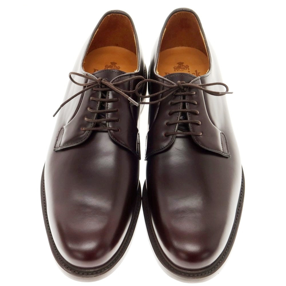 [Used] [Unused] Berwick Plain Toe Derby Dress Shoes Dark Brown [Size 9 1/2] [BRW] [S/S/A/W] [Condition Rank S] [Men&