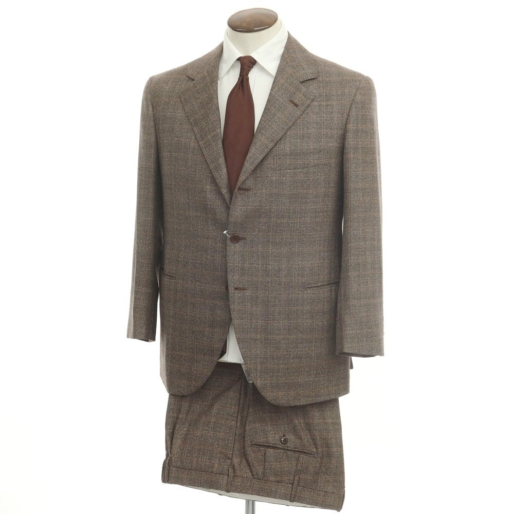 [Used] LIVERANO&amp;amp;LIVERANO Wool Check 3B Set-up Suit Brown [Size not specified (approximately XL)] [BRW] [A/W] [Condition Rank A] [Men&