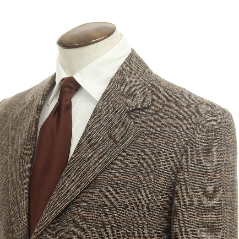 [Used] LIVERANO&amp;amp;LIVERANO Wool Check 3B Set-up Suit Brown [Size not specified (approximately XL)] [BRW] [A/W] [Condition Rank A] [Men&