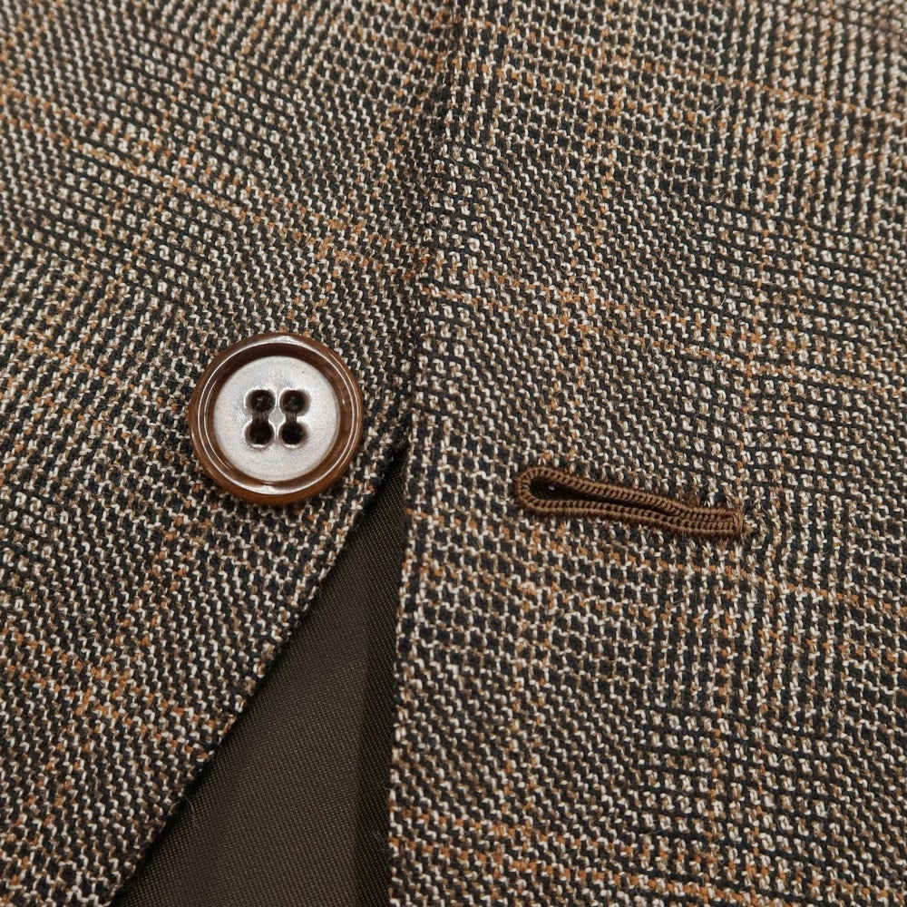 [Used] LIVERANO&amp;amp;LIVERANO Wool Check 3B Set-up Suit Brown [Size not specified (approximately XL)] [BRW] [A/W] [Condition Rank A] [Men&
