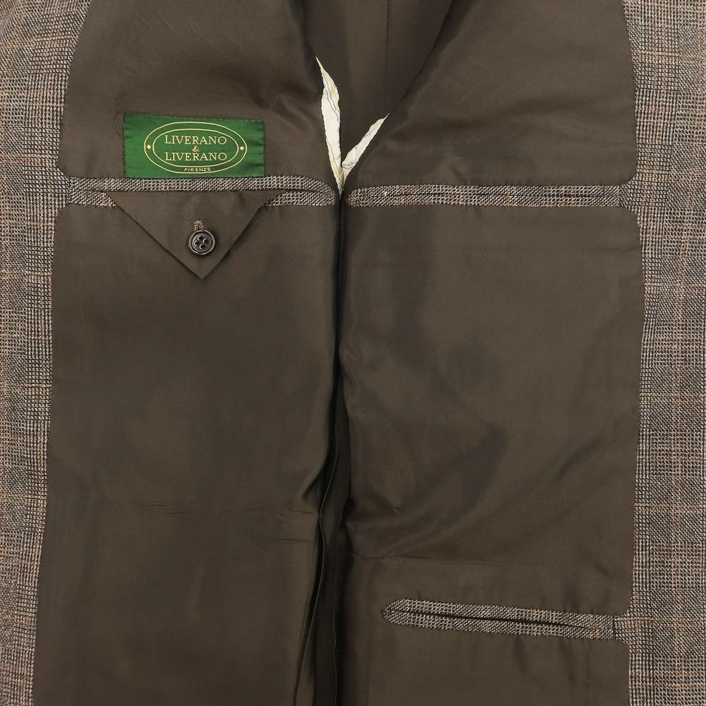 [Used] LIVERANO&amp;amp;LIVERANO Wool Check 3B Set-up Suit Brown [Size not specified (approximately XL)] [BRW] [A/W] [Condition Rank A] [Men&