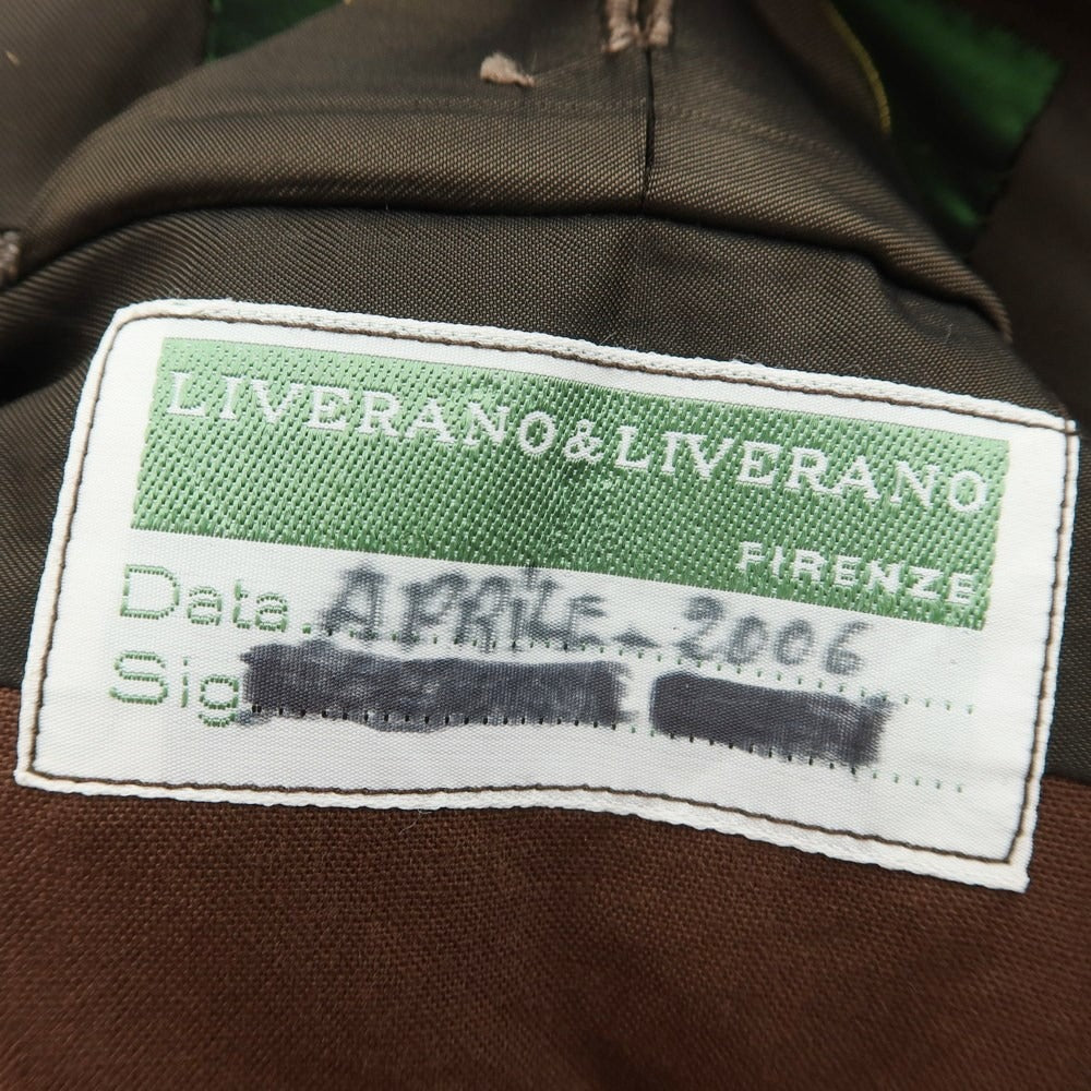 [Used] LIVERANO&amp;amp;LIVERANO Wool Check 3B Set-up Suit Brown [Size not specified (approximately XL)] [BRW] [A/W] [Condition Rank A] [Men&
