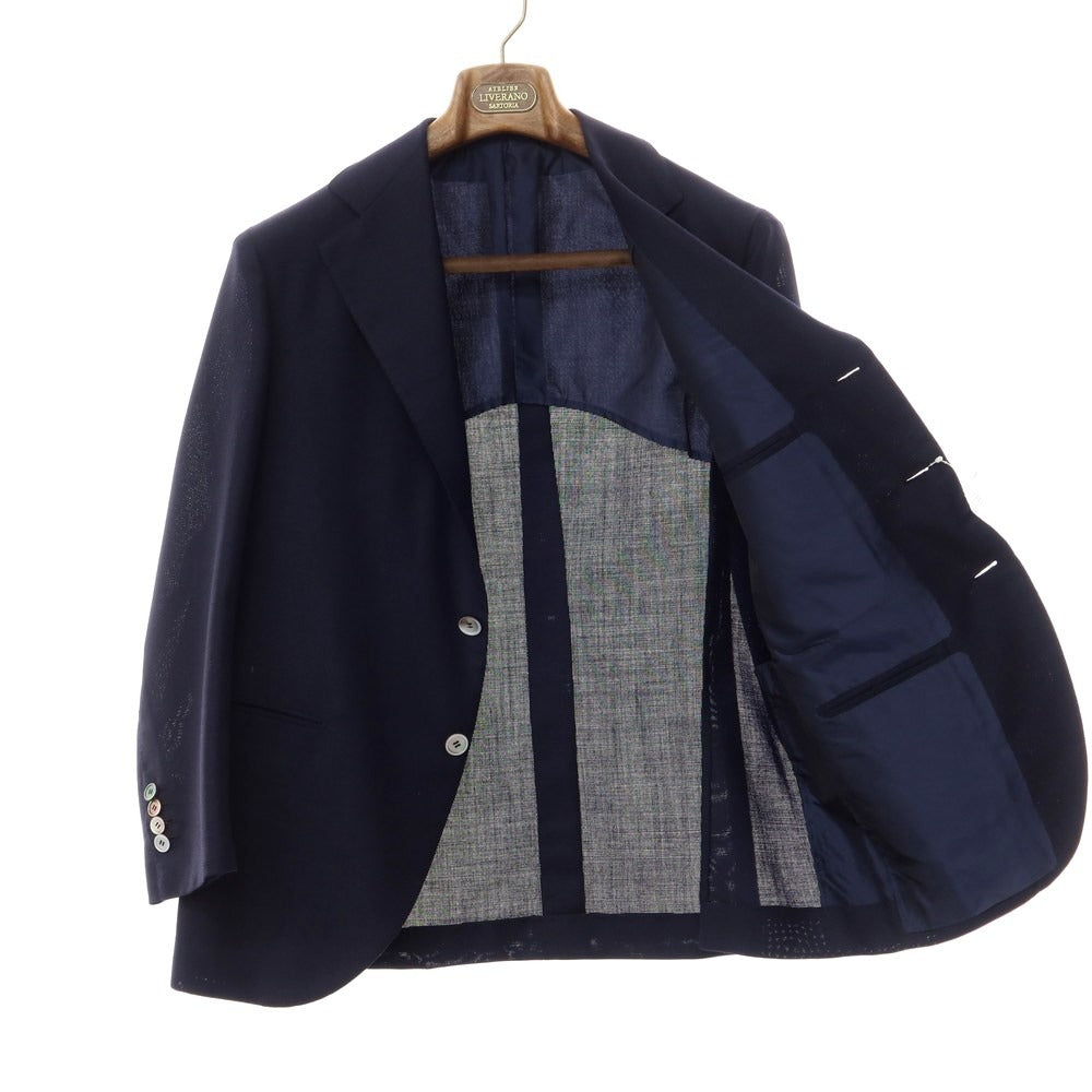 [Used] LIVERANO&amp;amp;LIVERANO Wool 3B Tailored Jacket Navy [Size not listed (approximately M)] [NVY] [S/S] [Condition Rank B] ​​[Men&