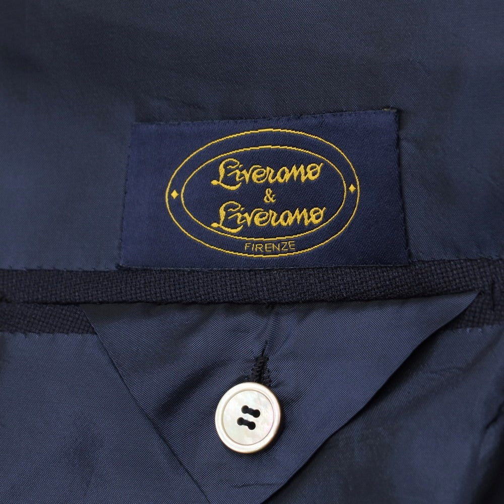 [Used] LIVERANO&amp;amp;LIVERANO Wool 3B Tailored Jacket Navy [Size not listed (approximately M)] [NVY] [S/S] [Condition Rank B] ​​[Men&