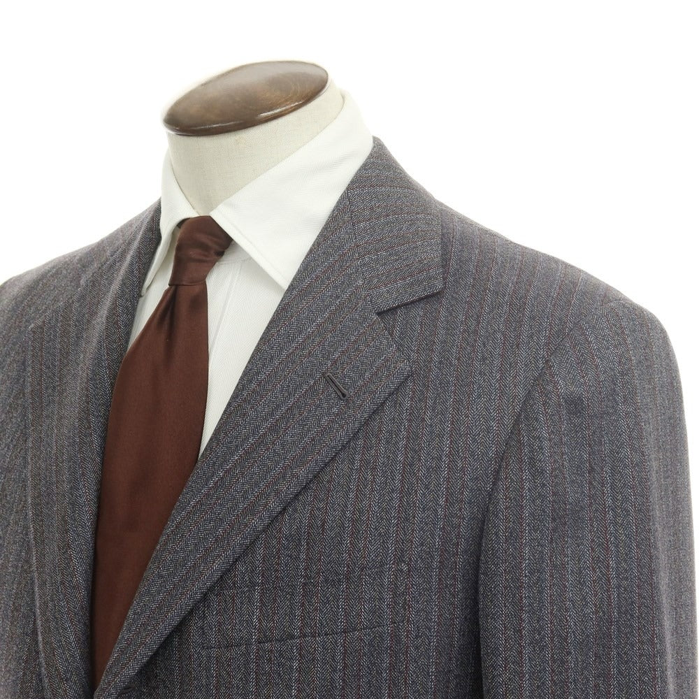 [Used] LIVERANO&amp;amp;LIVERANO wool herringbone 3B suit set up in grey [size not specified (approximately XL)] [GRY] [A/W] [Condition rank A] [Men&