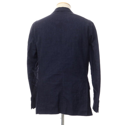 [Used] Luigi Borrelli Luxury Vintage LUIGIBORRELLI LUXURY VINTAGE Cotton Linen 3B Casual Jacket Navy [Size 44] [NVY] [S/S] [Condition Rank C] [Men&