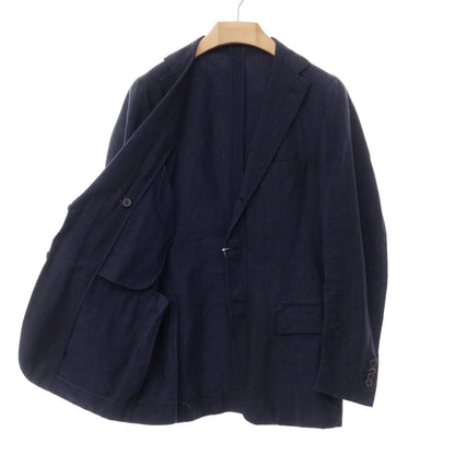 [Used] Luigi Borrelli Luxury Vintage LUIGIBORRELLI LUXURY VINTAGE Cotton Linen 3B Casual Jacket Navy [Size 44] [NVY] [S/S] [Condition Rank C] [Men&