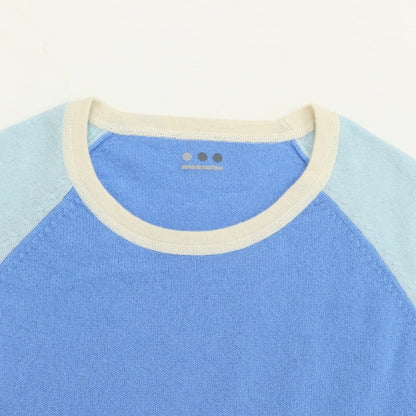 [Used] Three Dots Cashmere Crew Neck Pullover Knit Blue [Size S] [BLU] [A/W] [Condition Rank C] [Men&