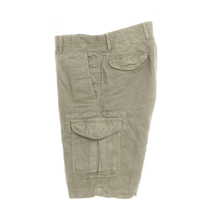 [Used] GTA TWISTED Cotton Linen Cargo Shorts Olive [Size 46] [GRN] [S/S] [Condition Rank C] [Men&