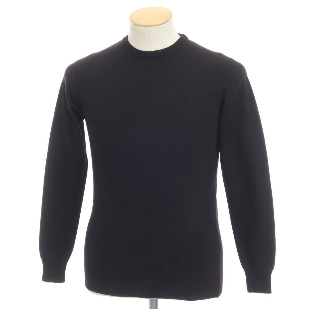 [Used] Alessandro Luppi wool cashmere crew neck pullover knit black [size 44] [BLK] [A/W] [Condition rank B] ​​[Men&