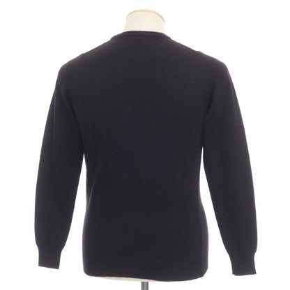 [Used] Alessandro Luppi wool cashmere crew neck pullover knit black [size 44] [BLK] [A/W] [Condition rank B] ​​[Men&