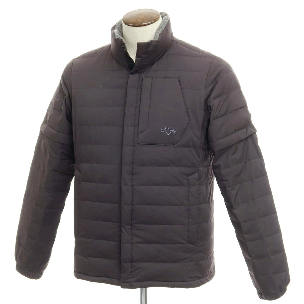 【中古】キャロウェイ Callaway 2WAY ストレッチナイロン ダウンジャケット ダークグレー【サイズL】【GRY】【A/W】【状態ランクB】【メンズ】【768973】