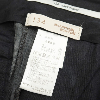 [Used] Makers Shirt Kamakura Wool Polyester Dress Slacks Pants Gray [Size 50] [GRY] [S/S] [Condition Rank B] ​​[Men&