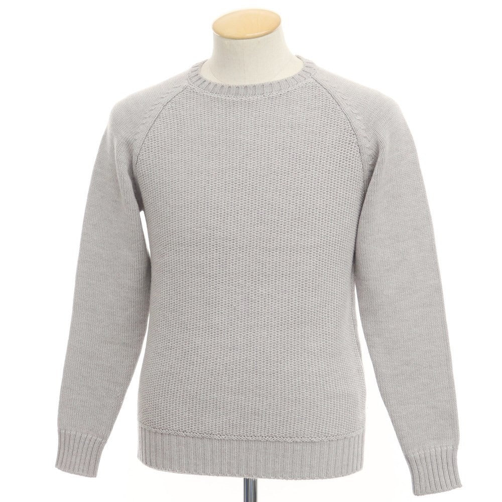 [Used] ZANONE wool crew neck pullover knit, gray [Size 44] [GRY] [A/W] [Condition Rank B] ​​[Men&