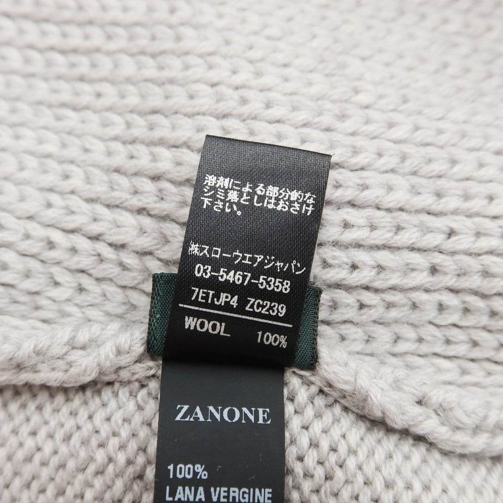 [Used] ZANONE wool crew neck pullover knit, gray [Size 44] [GRY] [A/W] [Condition Rank B] ​​[Men&