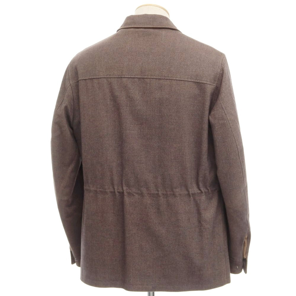 【中古】ロロピアーナ Loro Piana キルティングライナー付き コットンカシミヤ フィールドジャケット ブラウン【サイズS】【BRW】【A/W】【状態ランクC】【メンズ】【768973】