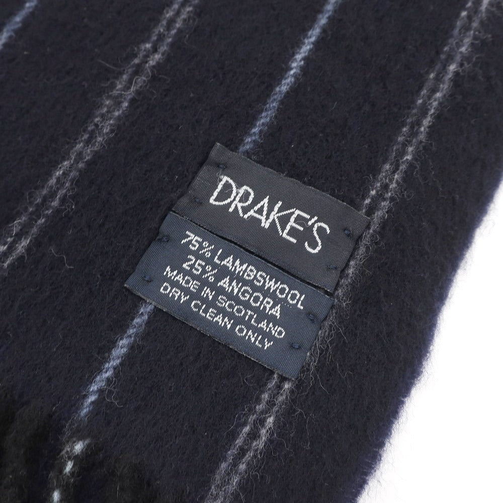 【中古】ドレイクス DRAKES ウールアンゴラ ストライプ フリンジ マフラー ネイビーxブルー【NVY】【A/W】【状態ランクA】【メンズ】【759868】
[DPD]