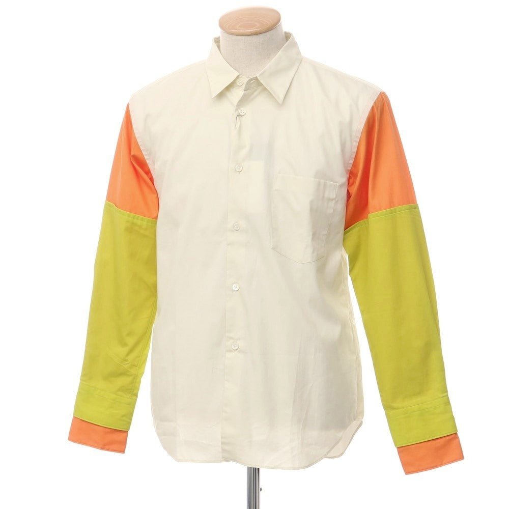 [Used] [Unused] COMME des GARCONS HOMME DEUX 2022 Fall/Winter casual shirt
 Cream x Orange [Size S] [BEI] [S/S/A/W] [Condition Rank S] [Men&