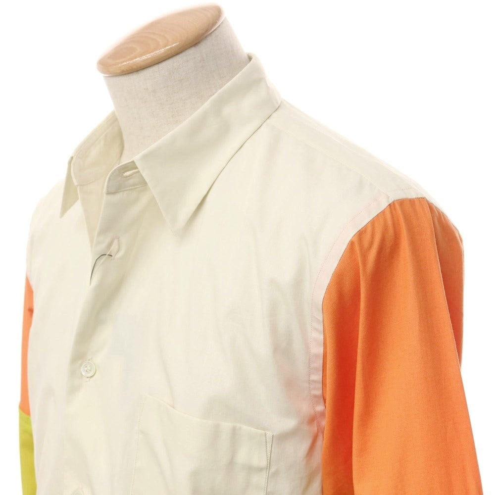 [Used] [Unused] COMME des GARCONS HOMME DEUX 2022 Fall/Winter casual shirt
 Cream x Orange [Size S] [BEI] [S/S/A/W] [Condition Rank S] [Men&