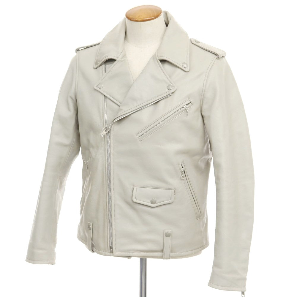 [Used] Habanos Leather Double Riders Jacket Light Greige [Size L] [GRY] [A/W] [Condition Rank C] [Men&