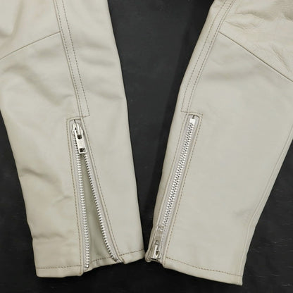 [Used] Habanos Leather Double Riders Jacket Light Greige [Size L] [GRY] [A/W] [Condition Rank C] [Men&