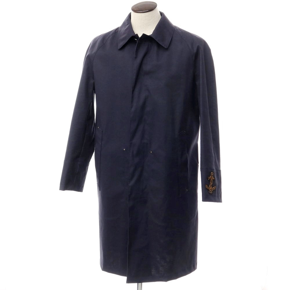 [New Outlet] Sealup 2022 Spring/Summer VASCO DE GAMA Cotton Balmac Coat Navy [Size 50] [NVY] [S/S] [Condition Rank N-] [Men&