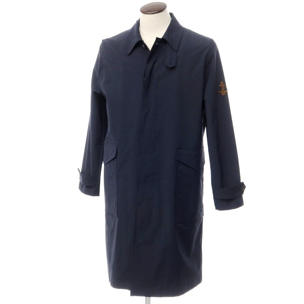 [New Outlet] Sealup 2022 Spring/Summer LIBECCIO Ripstop Polyester Balmac Coat Navy [Size 50] [NVY] [S/S] [Condition Rank N-] [Men&