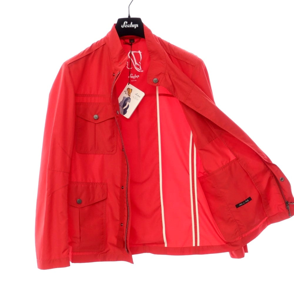 [New Outlet] Sealup PACKABLE 4POCKET JACKET Polyester Military Jacket Red [Size 46] [RED] [S/S] [Condition Rank N-] [Men&