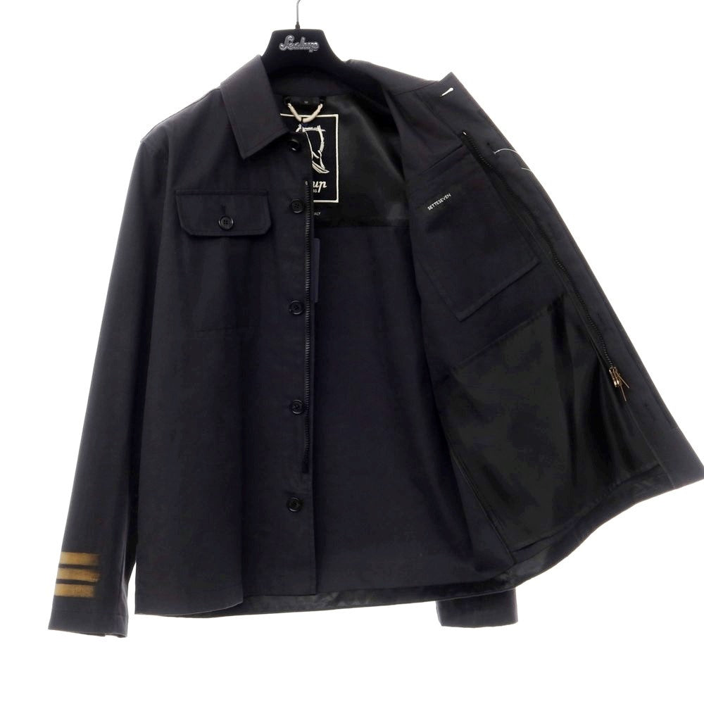 [New Outlet] Sealup 2023 Spring/Summer SETTESEVEN Cotton Zip-up Jacket Black [Size 50] [BLK] [S/S] [Condition Rank N-] [Men&