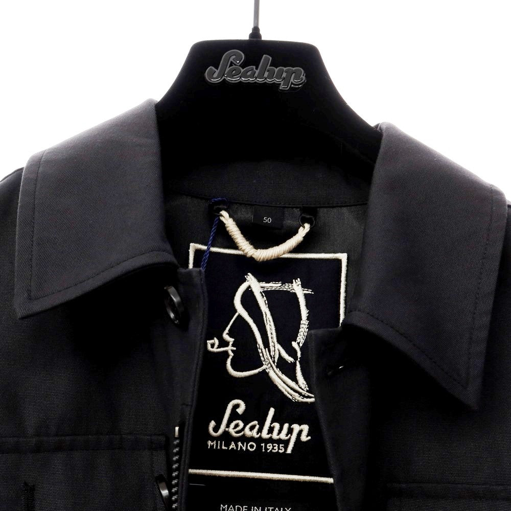 [New Outlet] Sealup 2023 Spring/Summer SETTESEVEN Cotton Zip-up Jacket Black [Size 50] [BLK] [S/S] [Condition Rank N-] [Men&