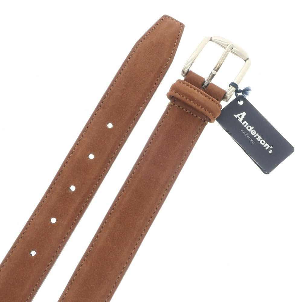 [New Outlet] Andersons Nubuck Leather Belt Brown [Size 95] [BRW] [S/S/A/W] [Condition Rank N-] [Men&