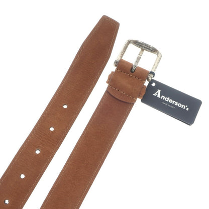 [New Outlet] Andersons Nubuck Leather Belt Brown [Size 95] [BRW] [S/S/A/W] [Condition Rank N-] [Men&