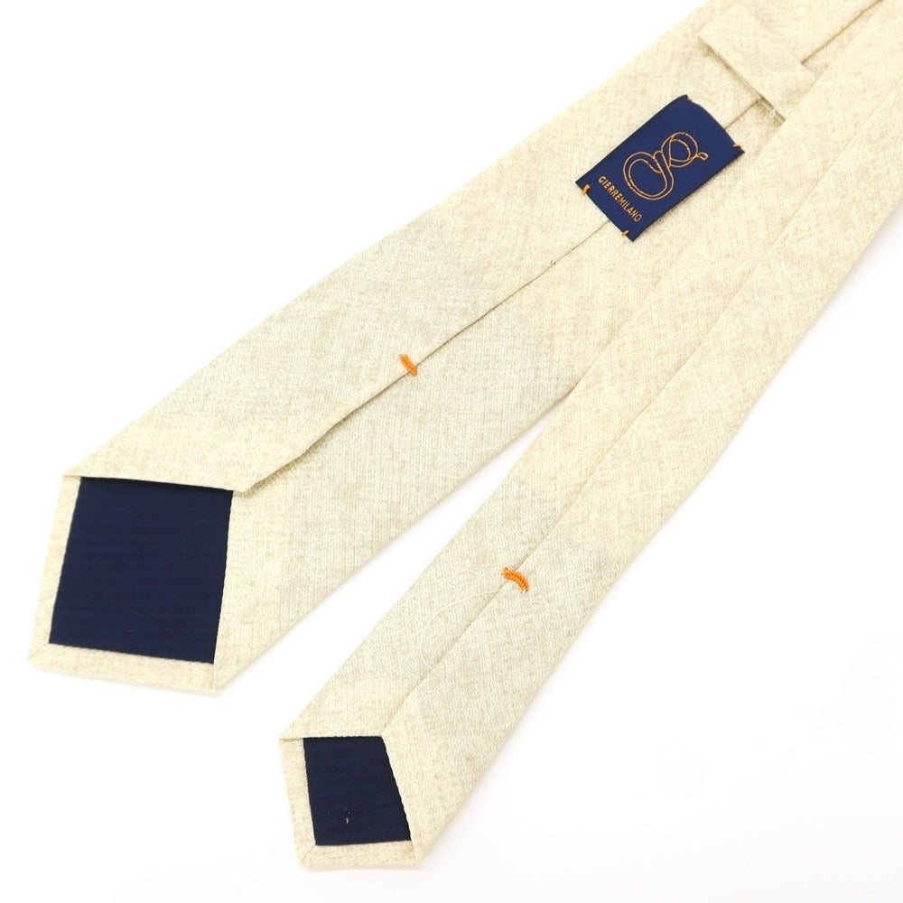 [New] GIERRE Printed Tri-Fold Silk Tie Beige [BEI] [S/S/A/W] [Condition Rank N] [Men&