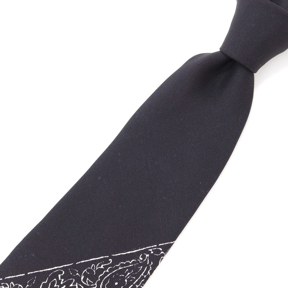 [New Outlet] GIERRE Panel Print Tri-Fold Silk Tie Black x White [BLK] [S/S/A/W] [Condition Rank N-] [Men&