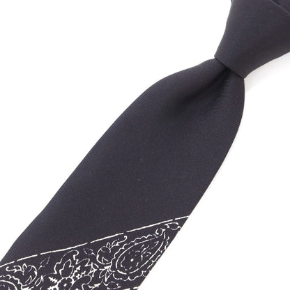 [New Outlet] GIERRE Panel Print Tri-Fold Silk Tie Black x White [BLK] [S/S/A/W] [Condition Rank N-] [Men&