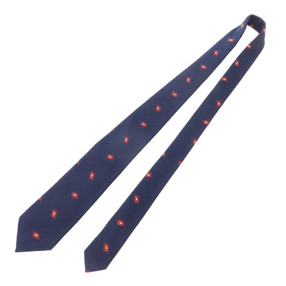 [New] GIERRE Small Pattern Tri-Fold Silk Tie Navy x Red [NVY] [S/S/A/W] [Condition Rank N] [Men&