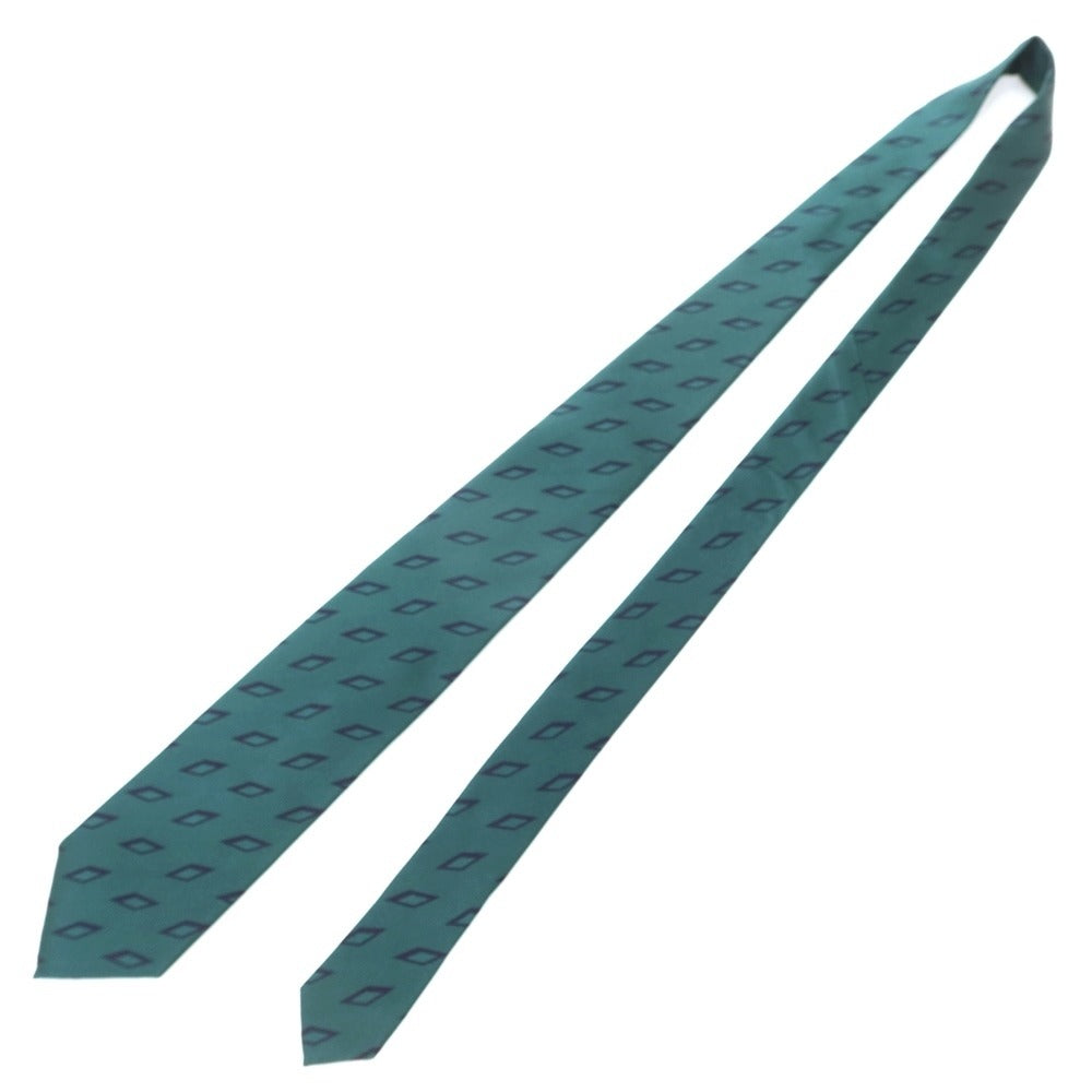 [New] GIERRE Diamond Pattern Tri-Fold Silk Tie Green [GRN] [S/S/A/W] [Condition Rank N] [Men&