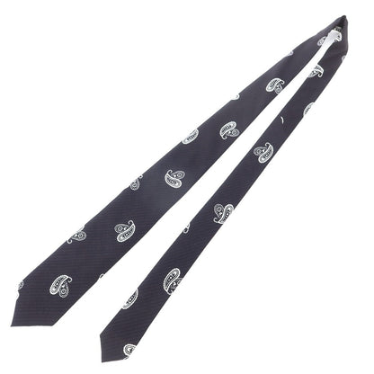 [New] GIERRE Paisley Print Tri-Fold Silk Tie Black x White [BLK] [S/S/A/W] [Condition Rank N] [Men&