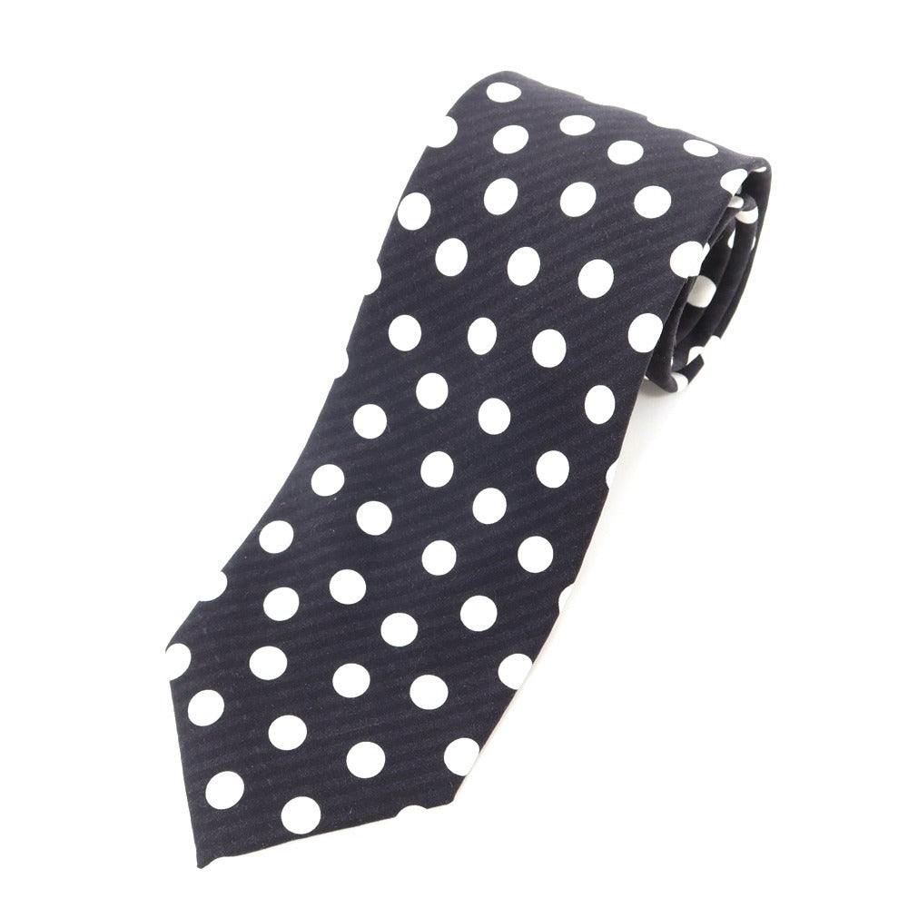 [New] GIERRE Dot Print Tri-Fold Silk Tie Black x White [BLK] [S/S/A/W] [Condition Rank N] [Men&