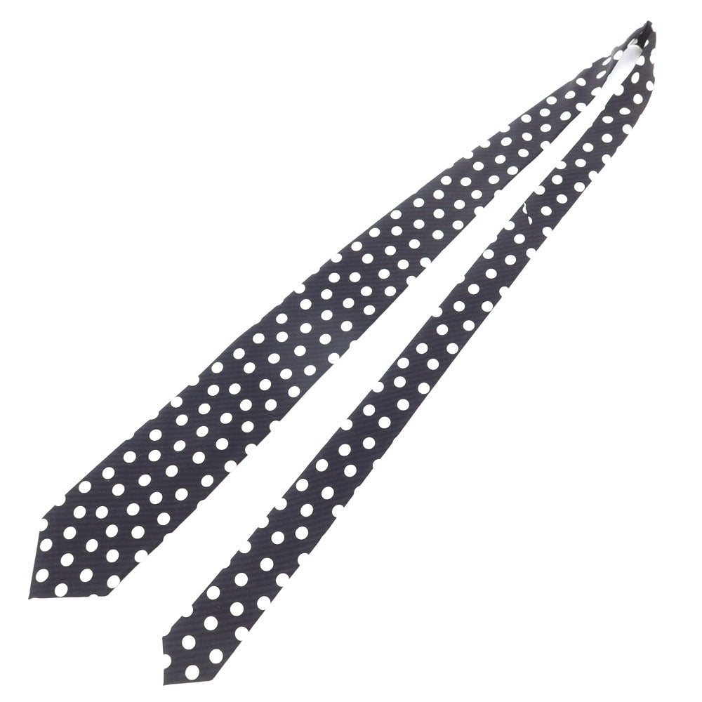 [New] GIERRE Dot Print Tri-Fold Silk Tie Black x White [BLK] [S/S/A/W] [Condition Rank N] [Men&