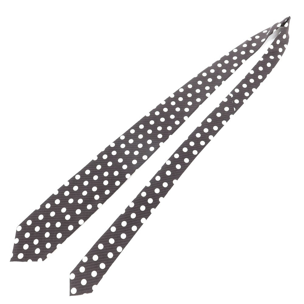 [New] GIERRE Dot Print Tri-Fold Silk Tie Dark Gray x White [GRY] [S/S/A/W] [Condition Rank N] [Men&