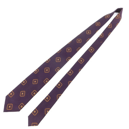 [New] GIERRE 3-fold silk cotton tie purple x brown [PUP] [S/S/A/W] [Condition rank N] [Men&