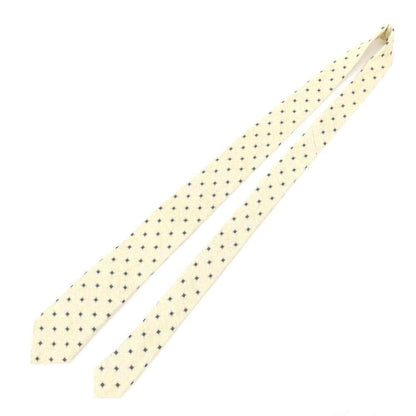 [New] GIERRE Small Pattern Print Tri-Fold Silk Tie Beige x Brown [BEI] [S/S/A/W] [Condition Rank N] [Men&