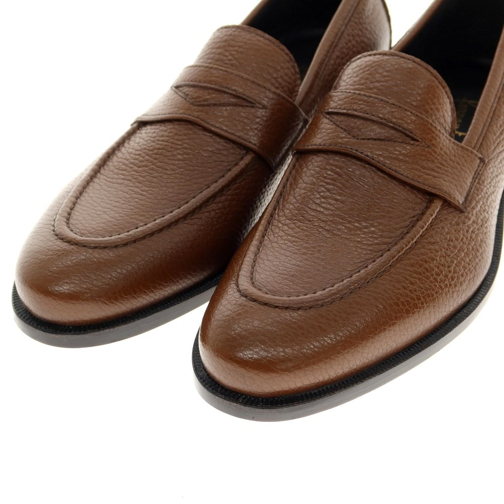 [New] Ferrante ISEO grained leather coin loafers, brown [Size 6] [BRW] [S/S/A/W] [Condition Rank N] [Men&