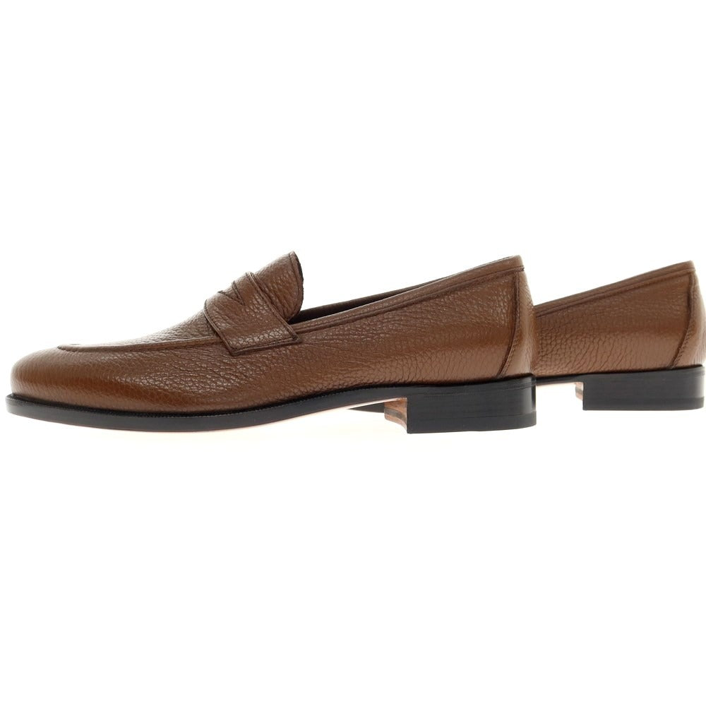 [New] Ferrante ISEO grained leather coin loafers, brown [Size 6] [BRW] [S/S/A/W] [Condition Rank N] [Men&