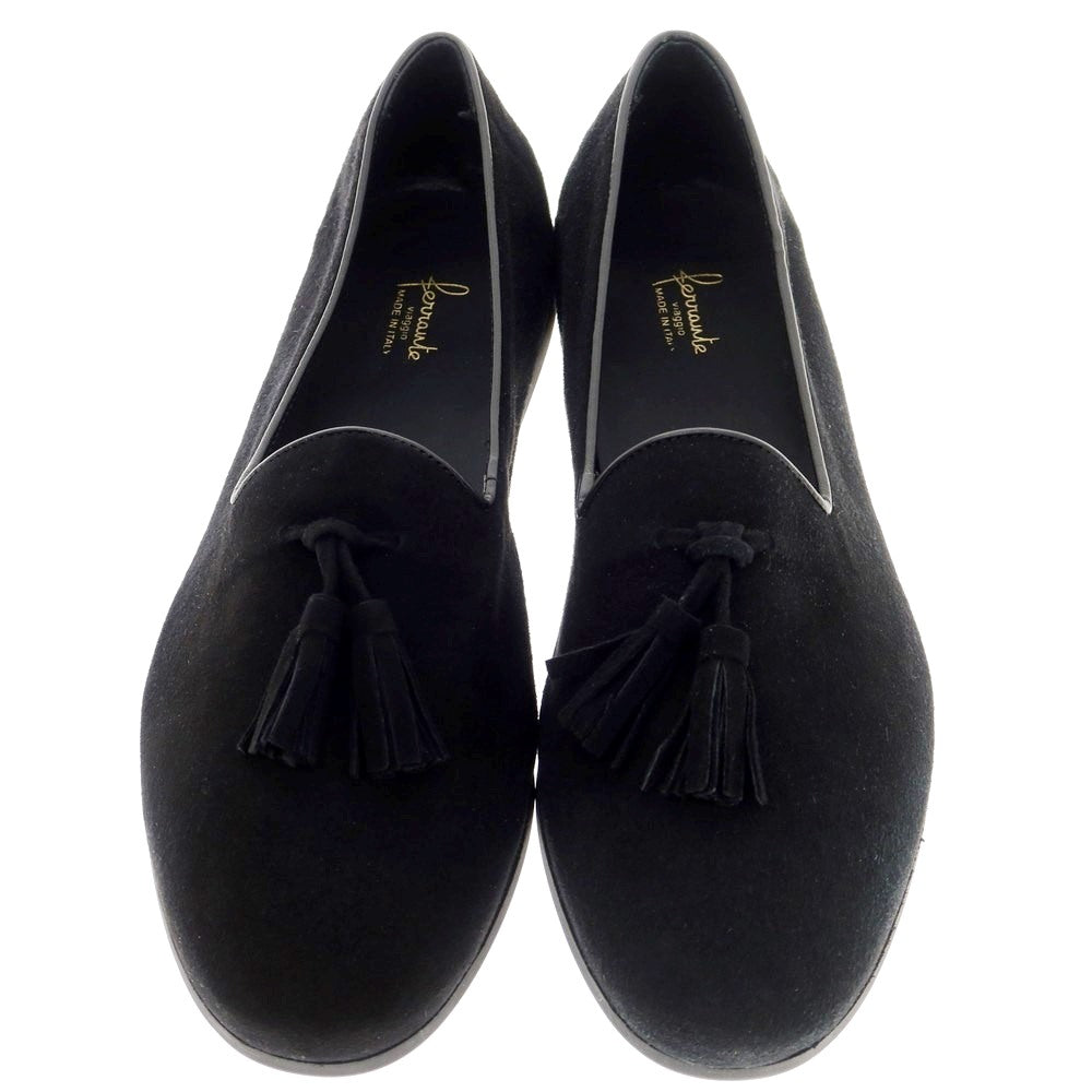 [New Outlet] Ferrante FERRANTE SONG Suede Unlined Tassel Loafers Black [Size 42 (9)] [BLK] [S/S/A/W] [Condition Rank N-] [Men&