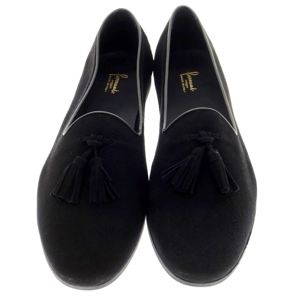 【新品アウトレット】フェランテ FERRANTE SONG スエード アンラインド タッセルローファー ブラック【サイズ43】【BLK】【S/S/A/W】【状態ランクN-】【メンズ】【769278】